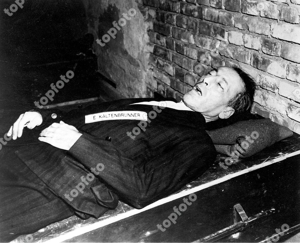 Ss Obergruppenfuehrer Ernst Kaltenbrunner After His Execution By