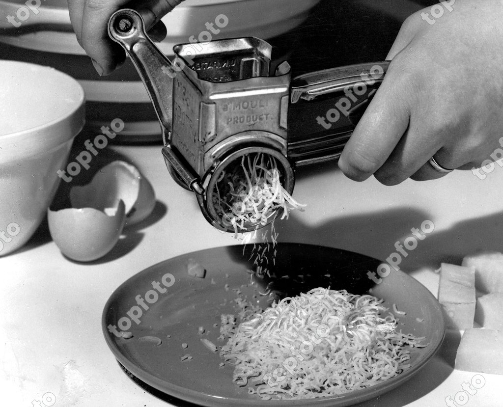 Kitchen Equipment Rotary Mouli Grater 1965 - TopFoto