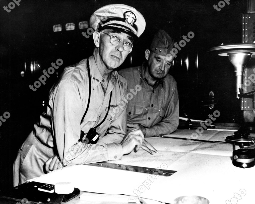 Admiral Richmond Kelly Turner and Maj Gen Alexander Archer Vandegrift ...
