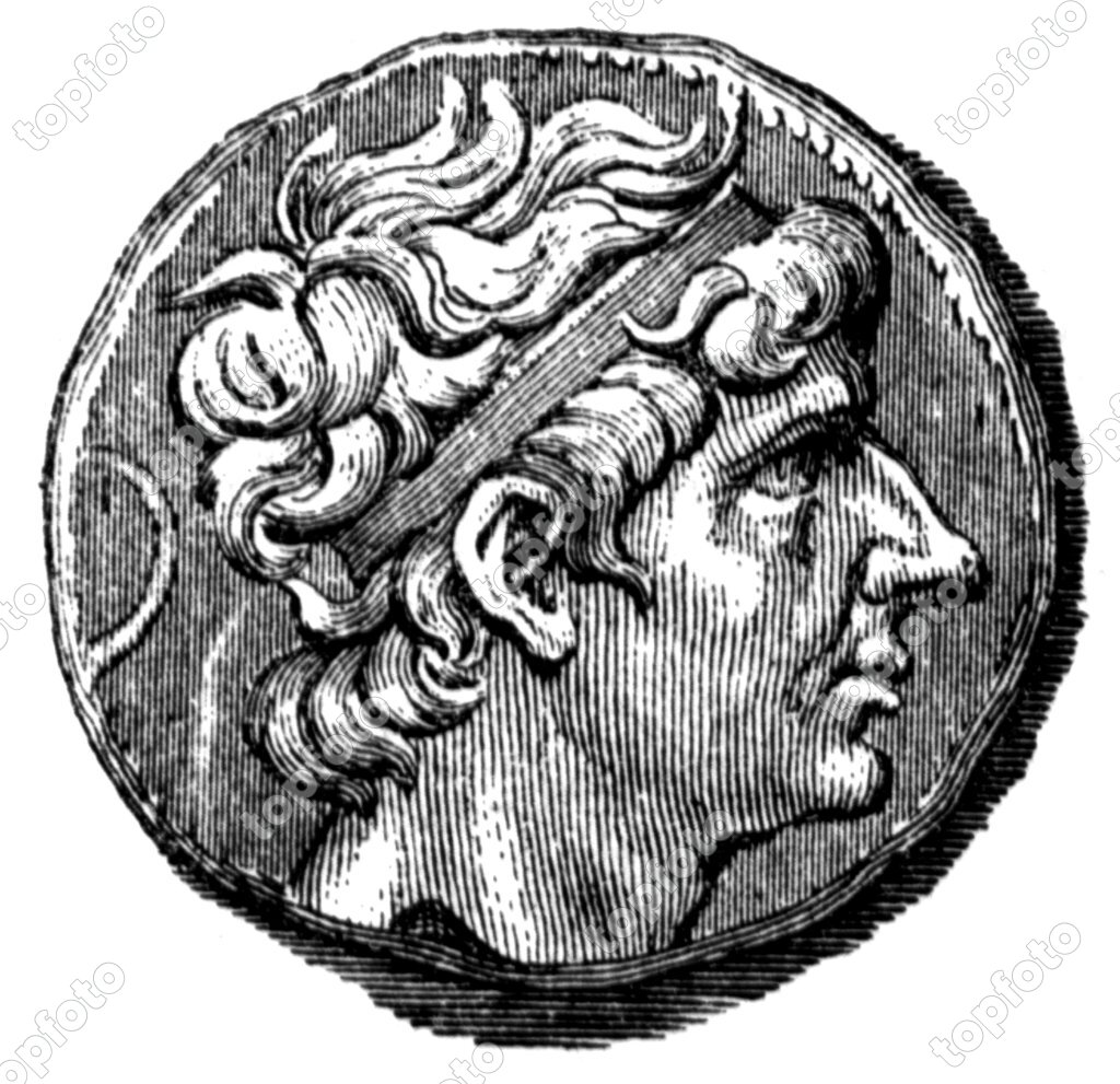 Antiochus I Soter 324 2 6 261 King Of The Seleucid Empire 284 261 Portrait Tetradrachm 3rd Century Wood Engraving 19th Century Topfoto