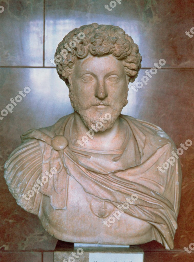 Marcus Aurelius (Marcus Aurelius Antoninus) (121-180), Roman Emperor ...