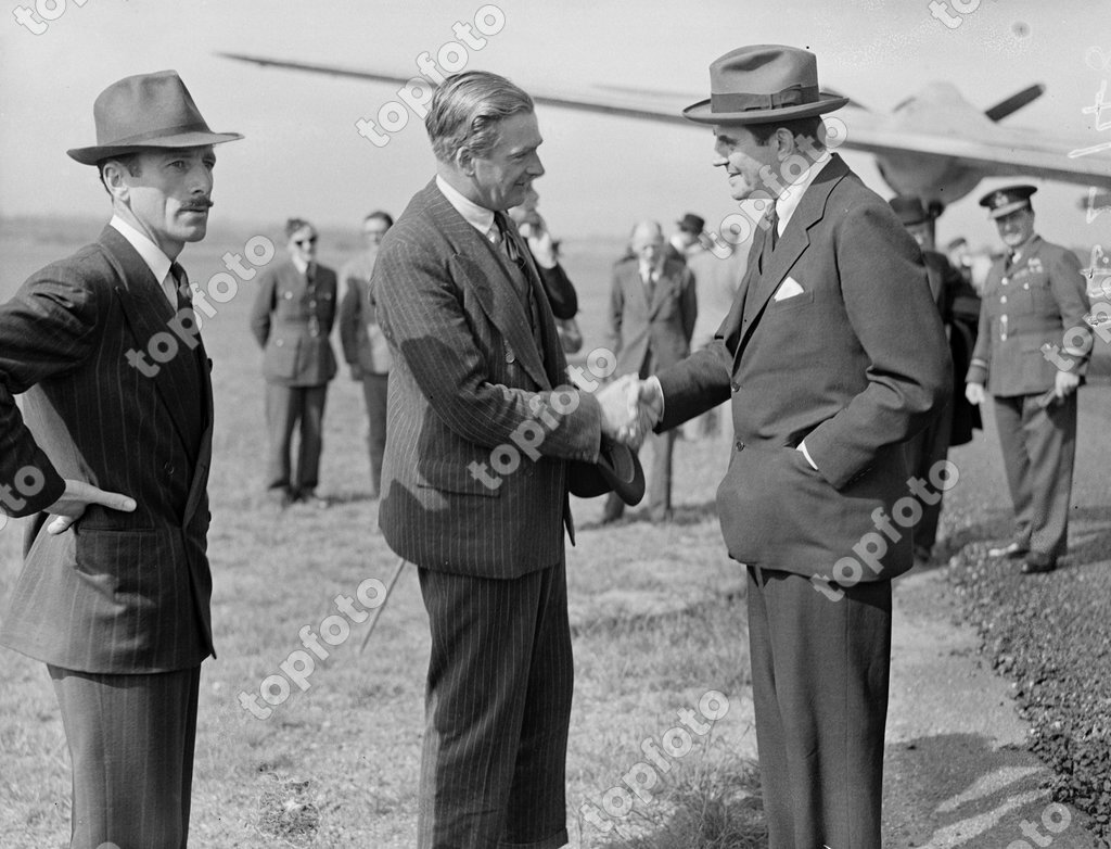 Mr Eden Returns From San Francisco Photo Shows Mr Anthony Eden Foreign Secretary In Earnest Conversation With Mr John Winant Us Ambassador On His Return To London From The San Francisco