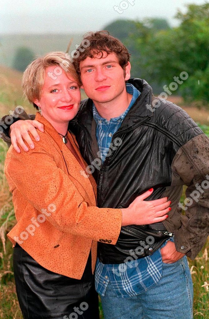 MICHELLE HOLMES Actress. Born Rochdale Lancashire. With STEPHEN