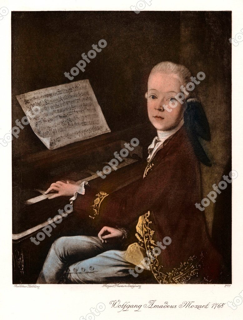 Austria, Portrait of Wolfgang Amadeus Mozart (1756 1791)