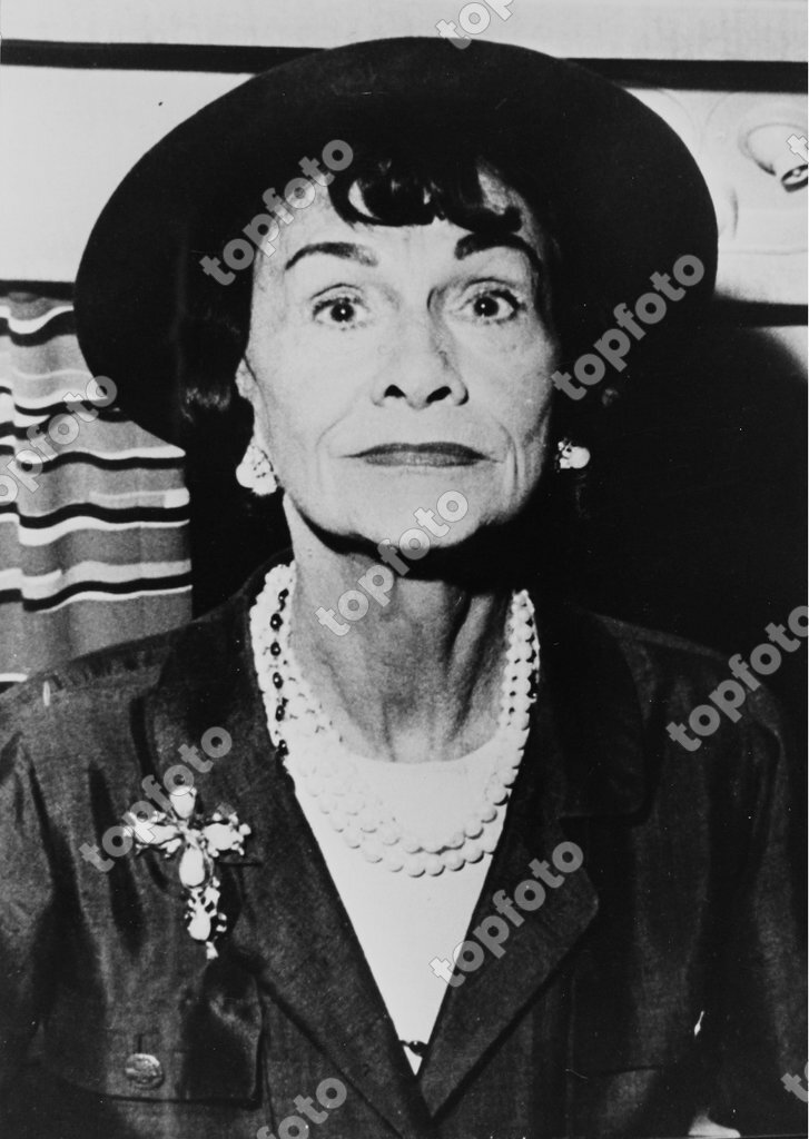 The French fashion designer Coco Chanel. About 1965. Photograph ...