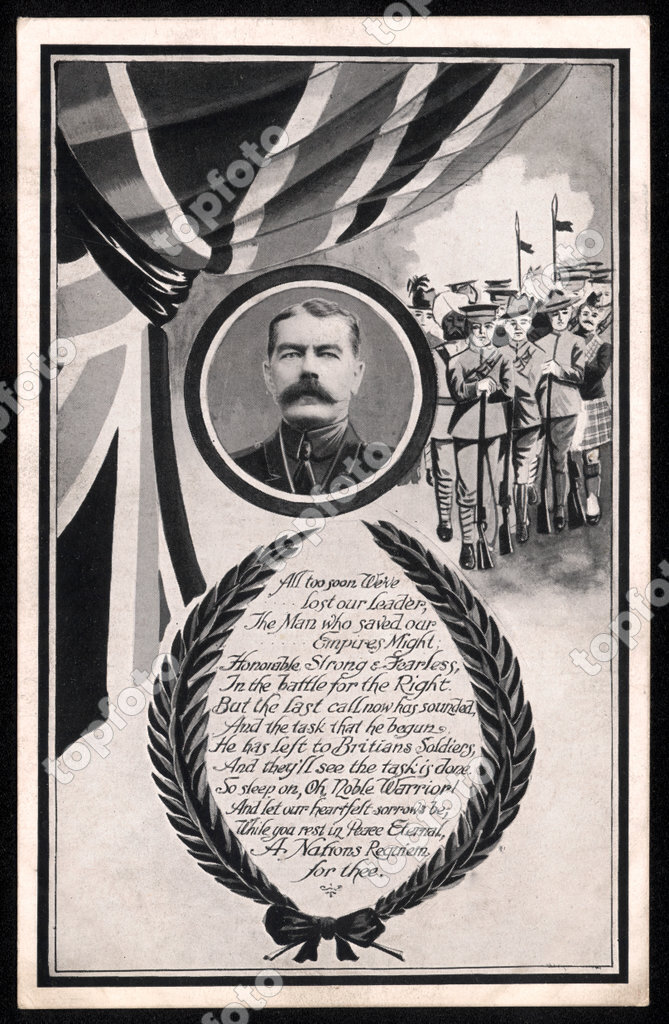 A Postcard Produced In June 1916 Following The Death Of Lord Kitchener   1397039 