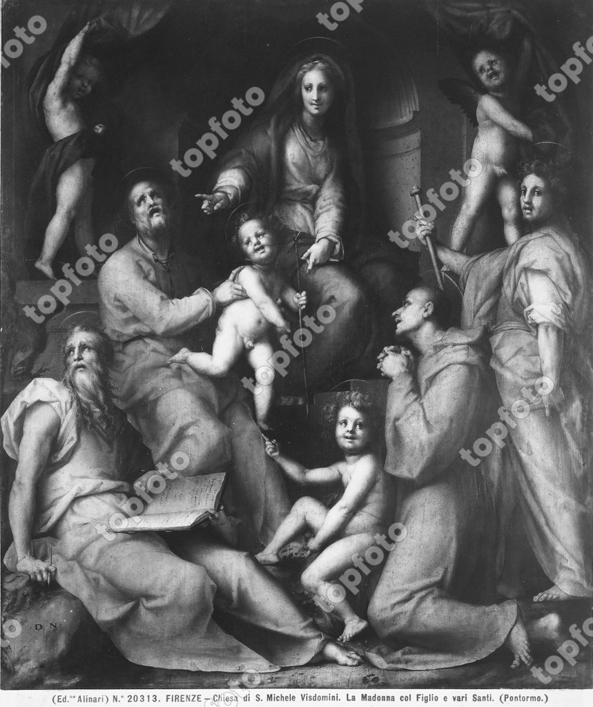 Sacred Conversation or the Pucci Altarpiece by Pontormo in the