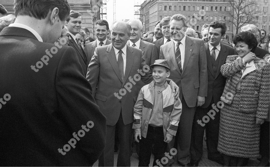 East Germany/GDR: Mikhail Gorbachev, General Secretrary Of The ...