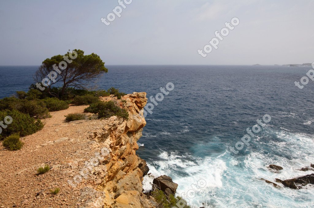 14.06.2006, Can Jordi, Ibiza, Spain - Coast at Can Jordi. (Spain ...