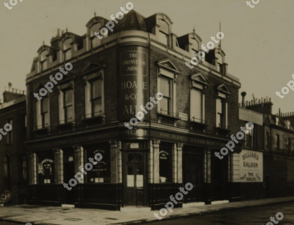 Grosvenor Arms 17 Sidney Road Stockwell closed. Building for