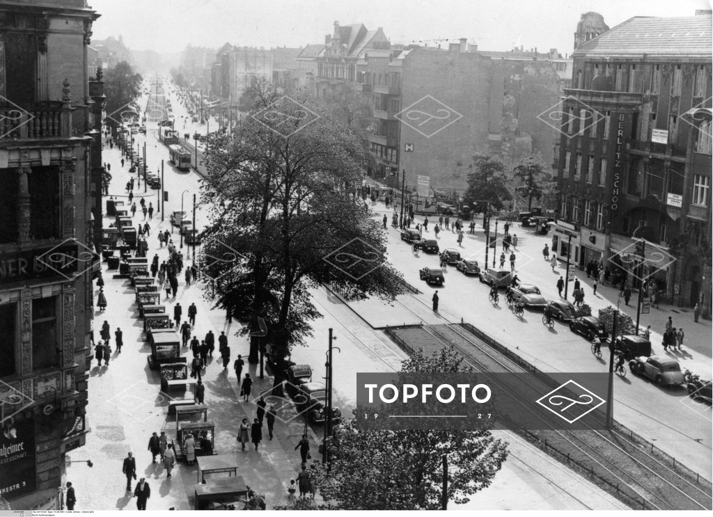 Deutschland, Berlin: Blick auf den Kurfürstendamm um 1950 Germany ...