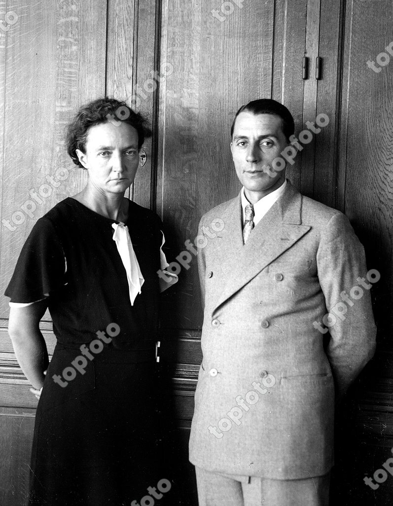 Frédéric and Irène Joliot-Curie, French physicists. - TopFoto