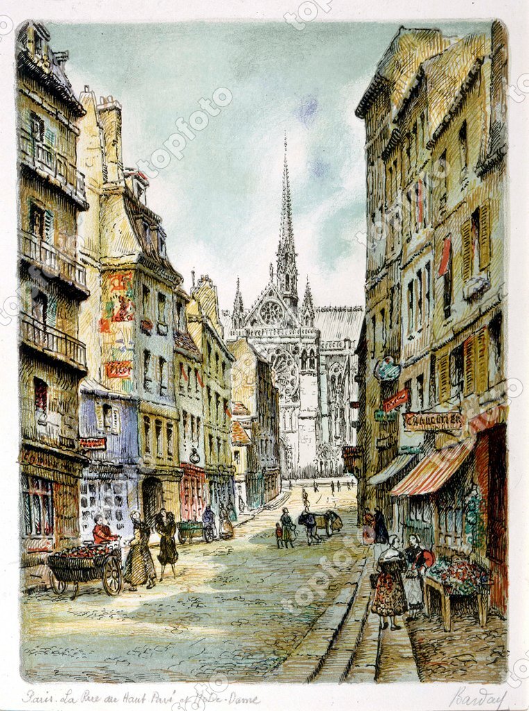 Street Paris - Sketch Image & Photo (Free Trial) | Bigstock