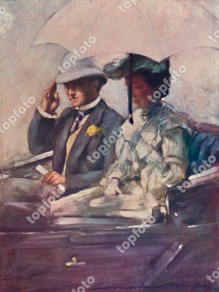 Lord Curzon And The Duchess Of Connaught On Their Way To The   2499288 