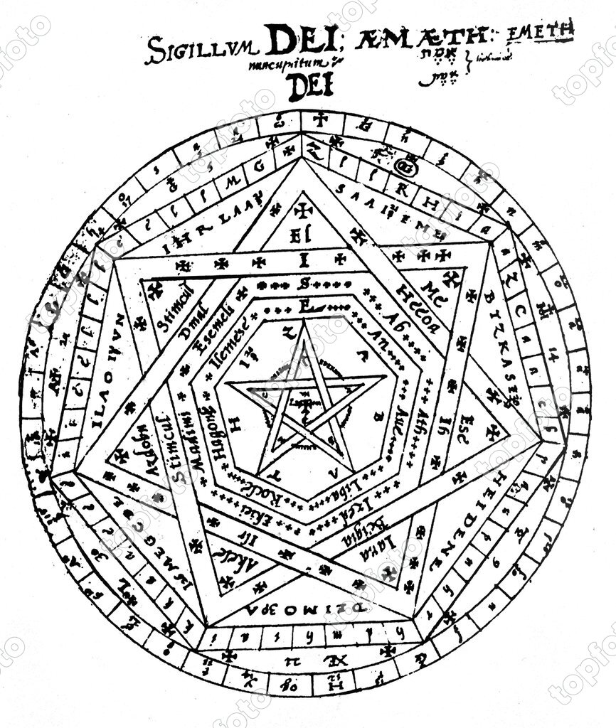 The Magic Seal of Dr. John Dee. The Sigillum Dei Aemeth by Colin D