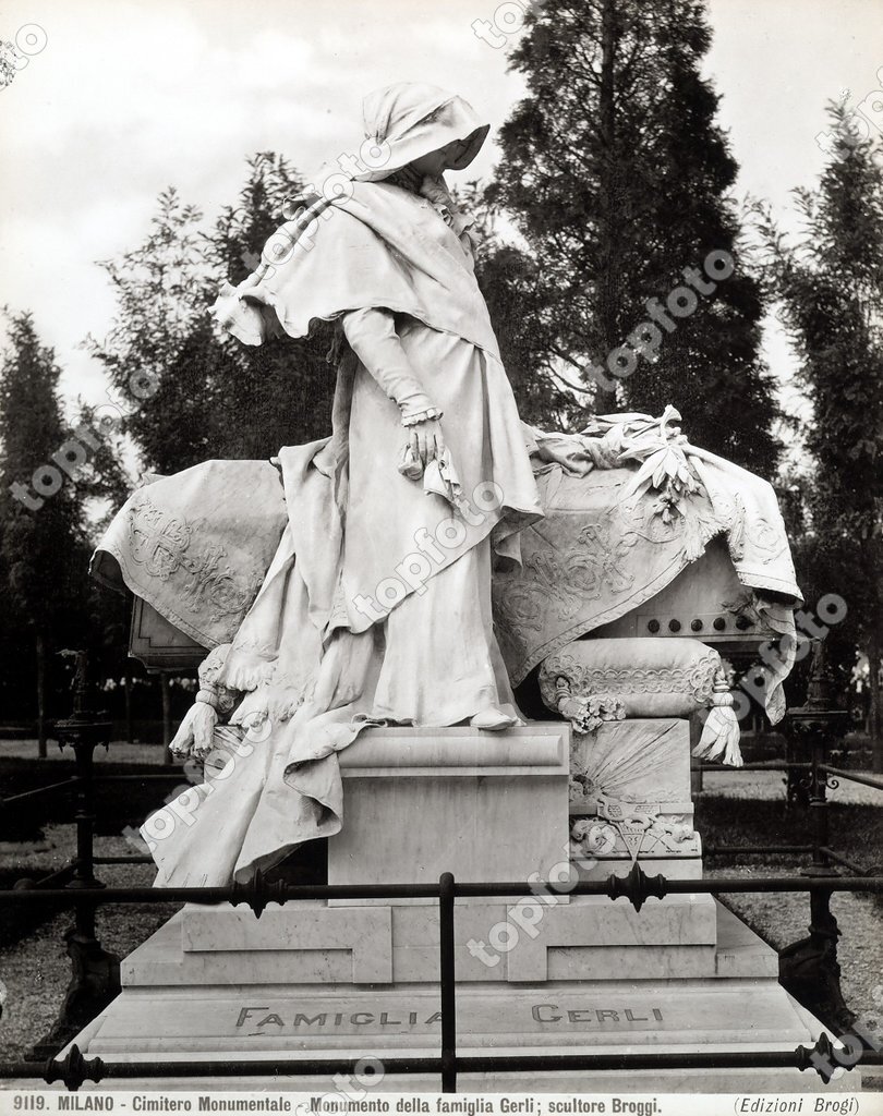 The Gerli family tomb sculpted by Giovanni Broggi in Milan s