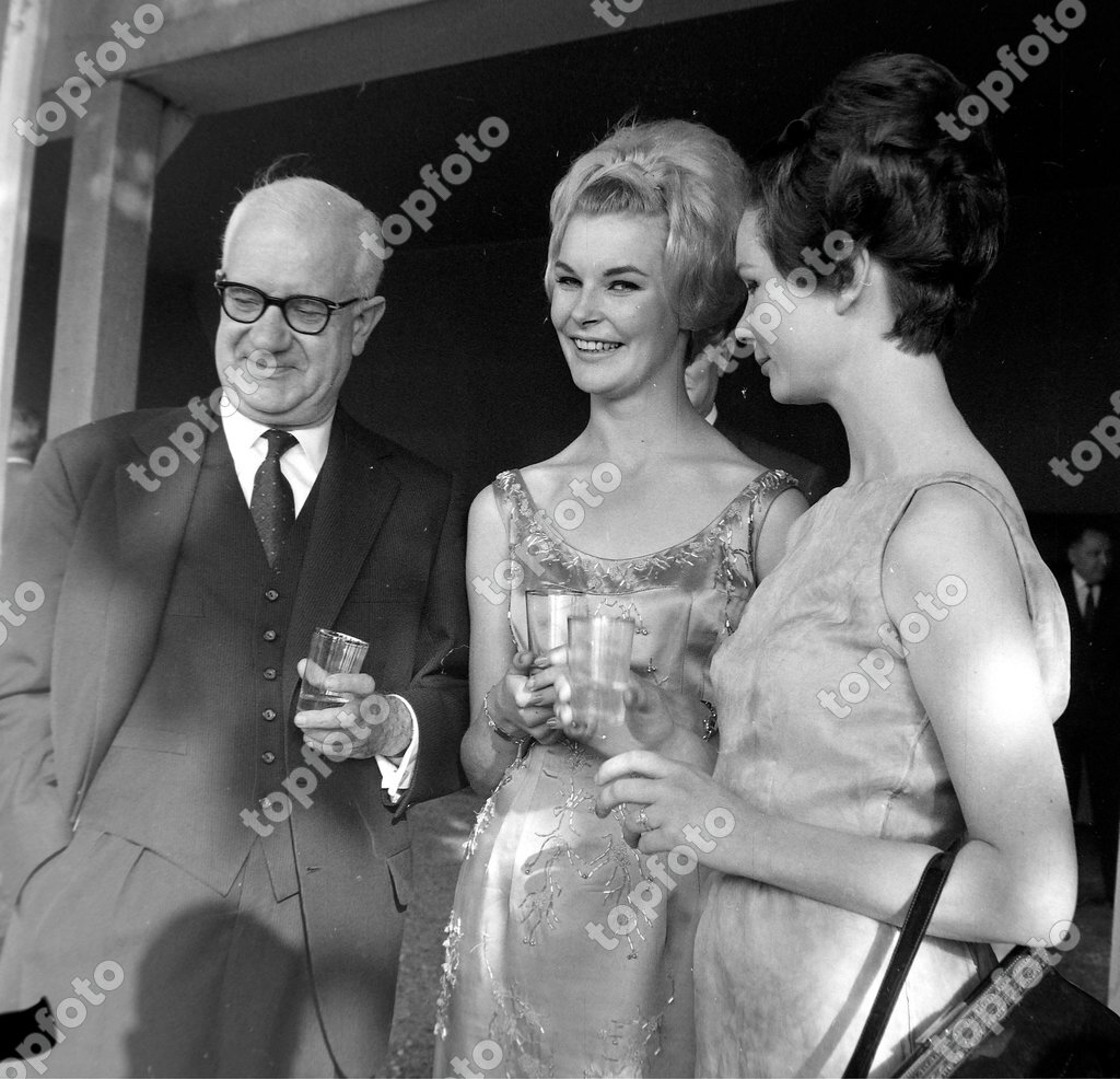 Macdonald With Miss Ireland Olive White And Lisa Power In Power 7 June 1962 Topfoto